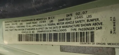 3VWRG31CX7M513905